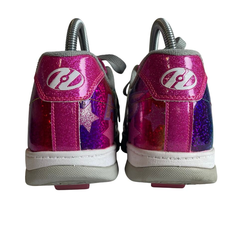 Heelys Split Stars Skate Shoe Pink Holographic Glitter Youth 6 / Women’s 7 - Picture 7 of 16